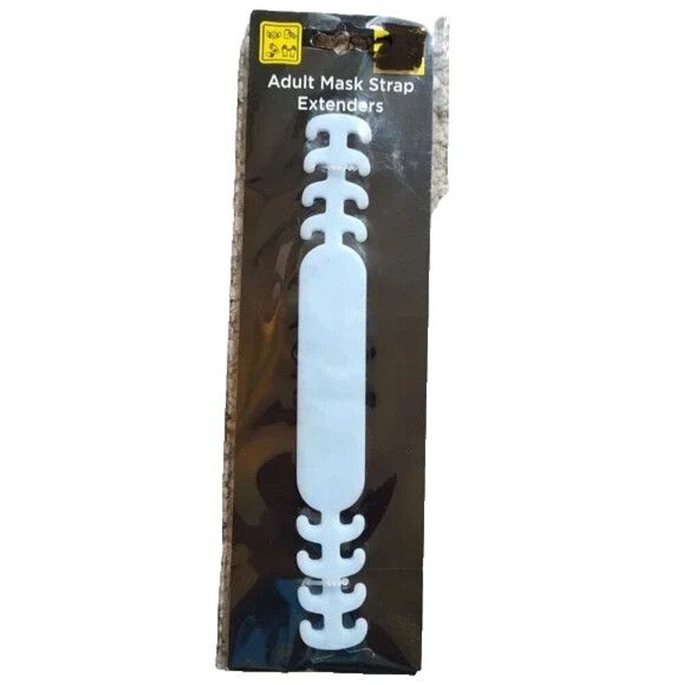 Old East Main Co Adult Mask Strap Extenders Adjustable Silicone Blue Flexible